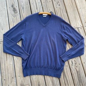 Peter Millar V-Neck Silk Cashmere Blend Sweater
